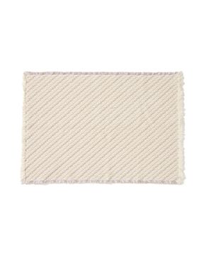 Коврик для ванной Janu из 100% хлопка жаккард цвета экрю 50 x 70 см