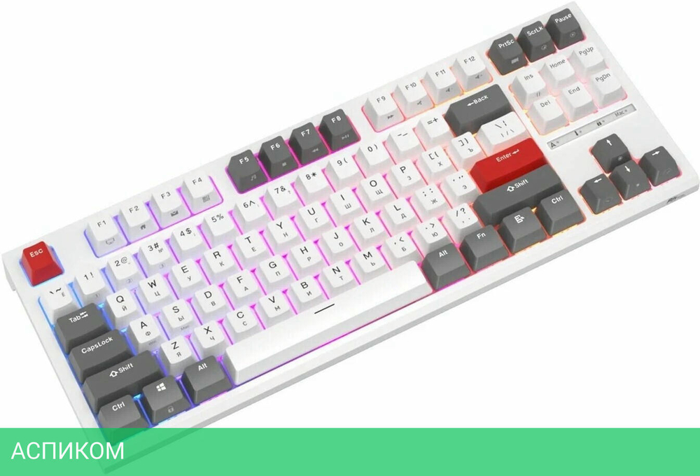 Клавиатура Royal Kludge RK-R87 Blue switch/White/Gray/Red