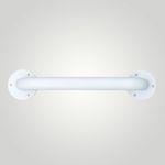 Поручень прямой 450 мм нерж. сталь NOFER 15054.45.W белый