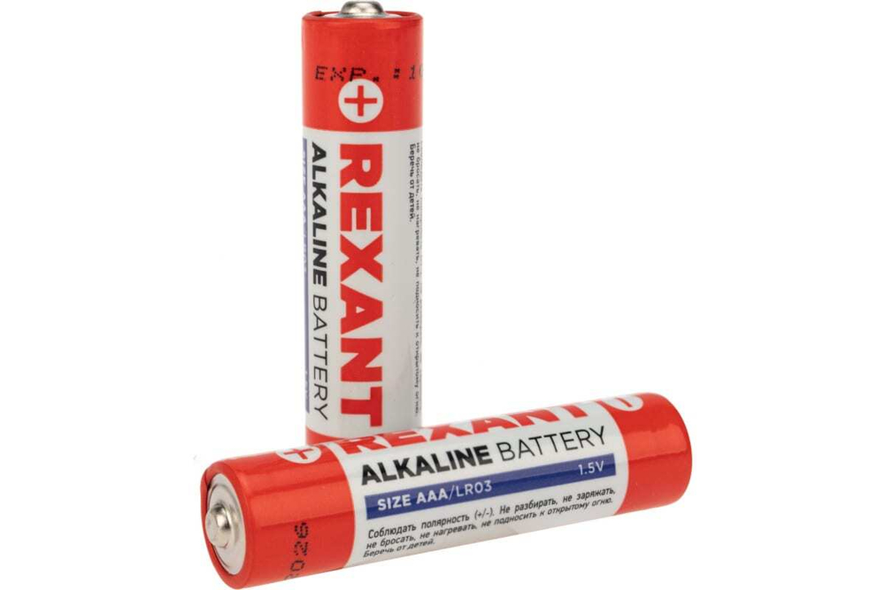 Алкалиновая батарейка REXANT AAA/LR03 1,5 V 30-1011