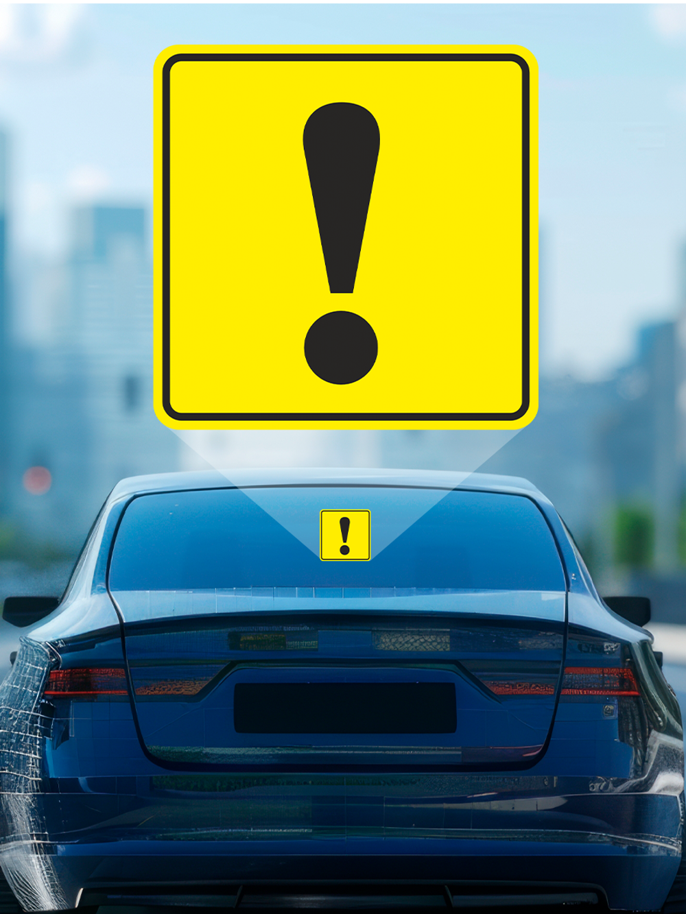 наклейка на авто Начинающий водитель