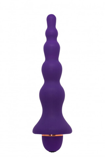 Анальный вибро-стимулятор Ёлочка "СЕКС РФ" (20 режимов, пурпурный) (Цвет: пурпурный)
