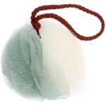 Мочалка - шар «Premium - PORTENO», цвет белый / серый, 50гр, (ZIP пакет)