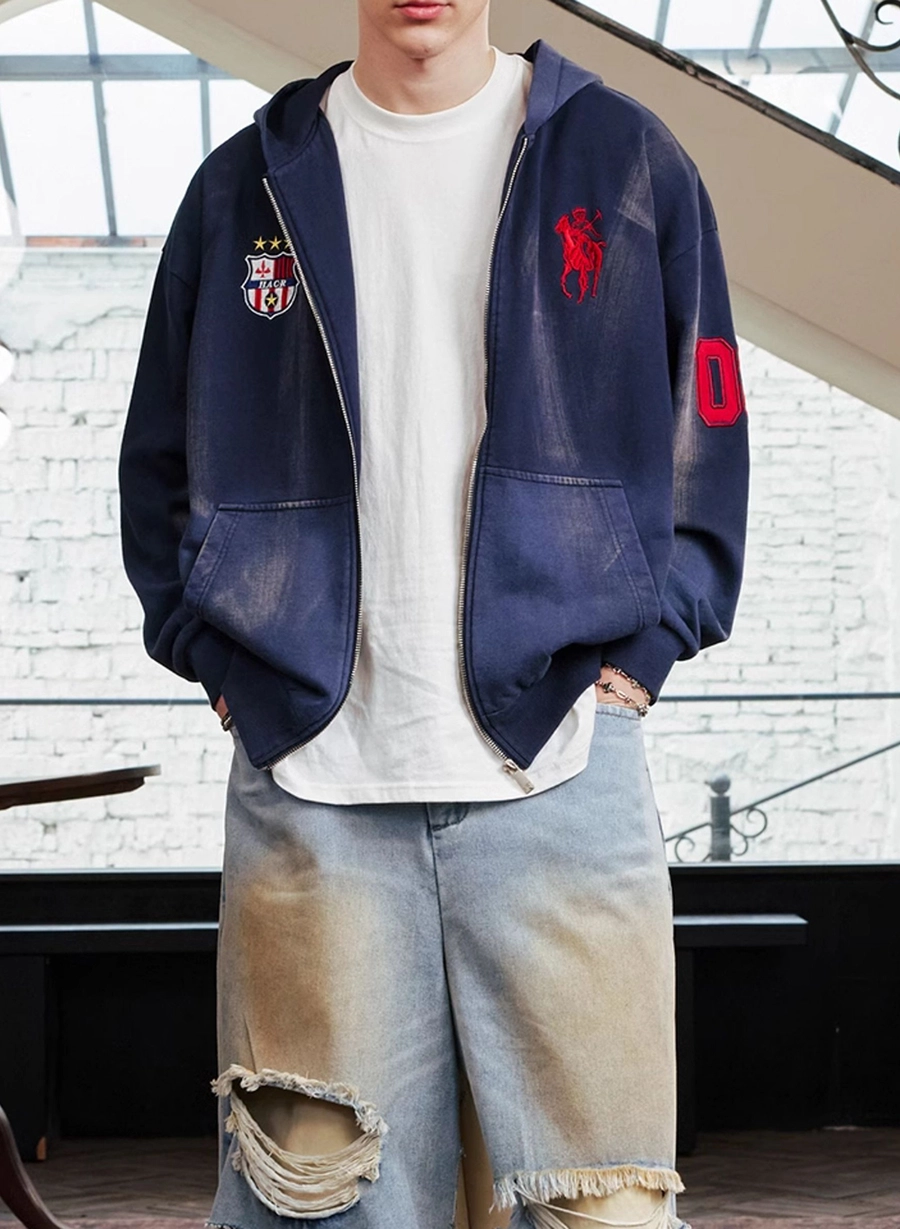 Худи HARSHandCRUEL Washed Zip-Hoodie