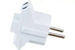 Тройник AY-KA 3 гнезда без заземления белый 39890