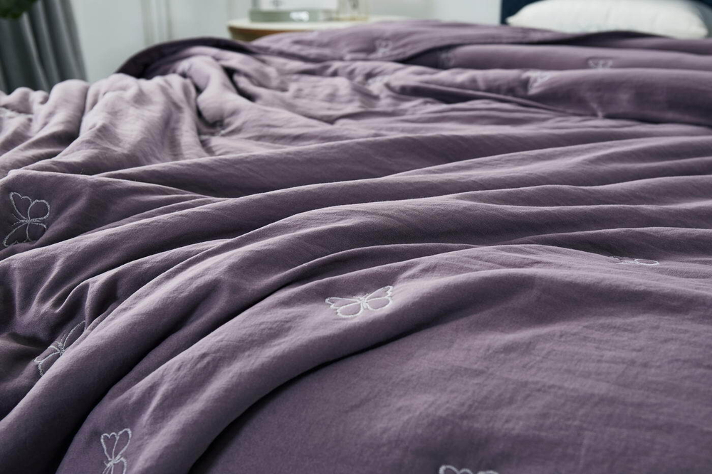 Покрывало 160х220 и наволочка 50х70 Sofi De MarkO Ребека Фиолет