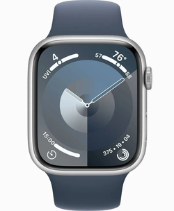 Умные часы Apple Watch Series 9 45mm Silver Al Storm Blue SB S/M GPS (MR9D3)