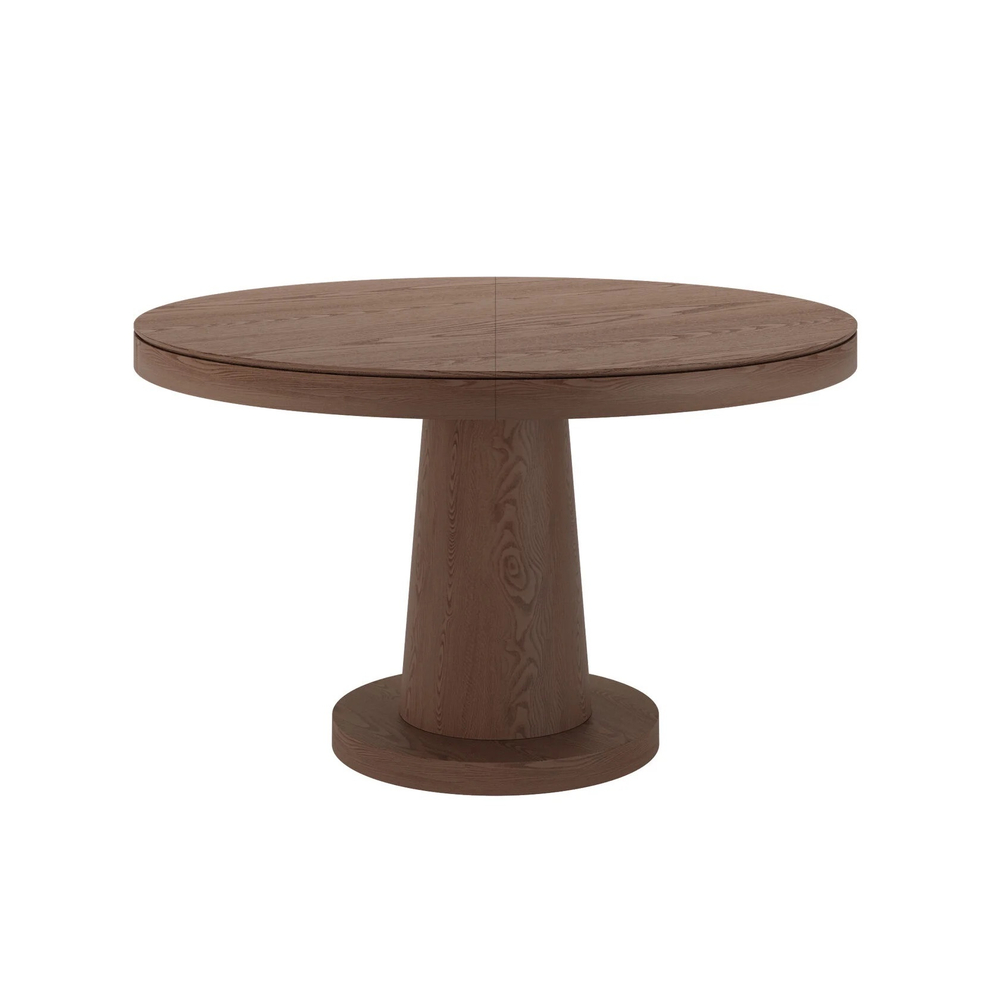 Стол круглый Лютон шпон раскладной