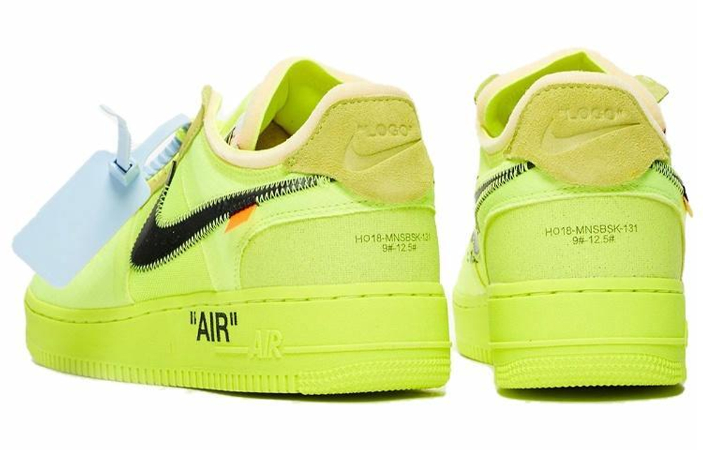 Кроссовки Off-White X Nike Air Force 1 Part 2 Volt The Ten