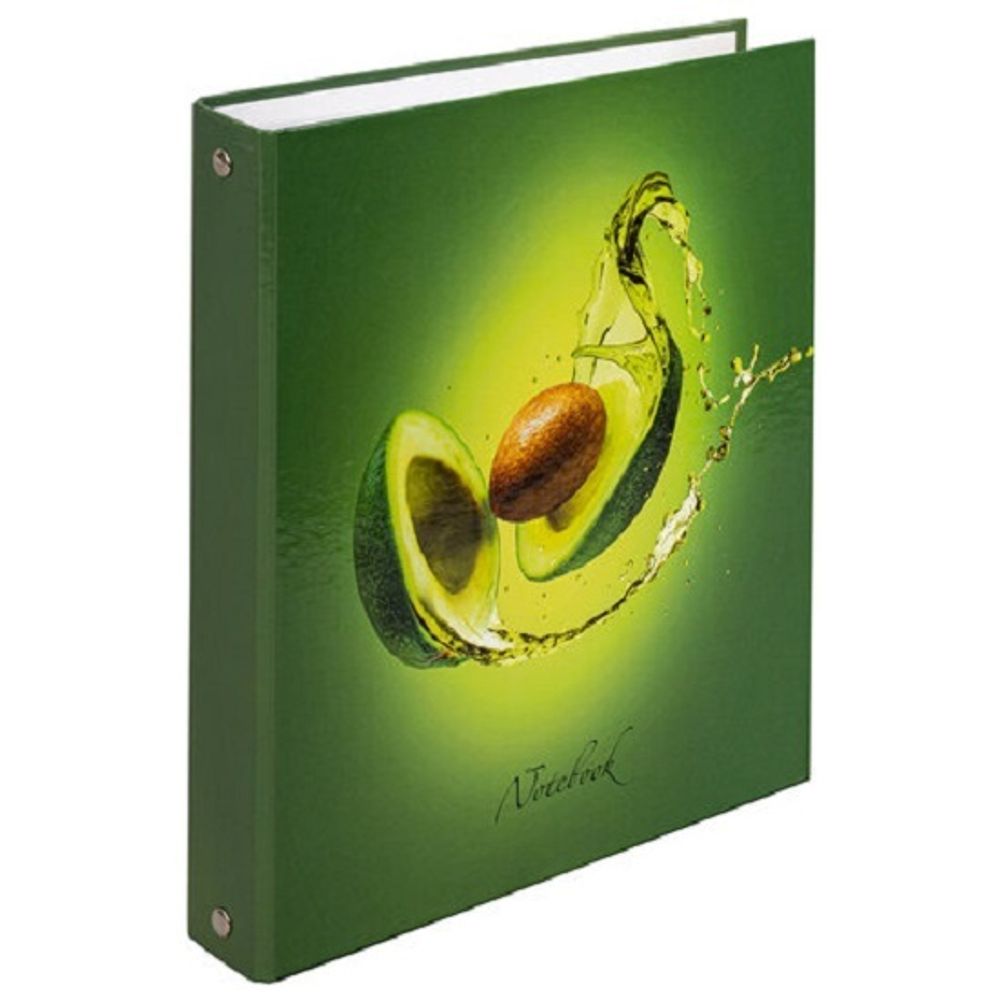 Тетрадь на кольцах 240л, А5, Brauberg Авокадо, с разделителями, твердый картон
