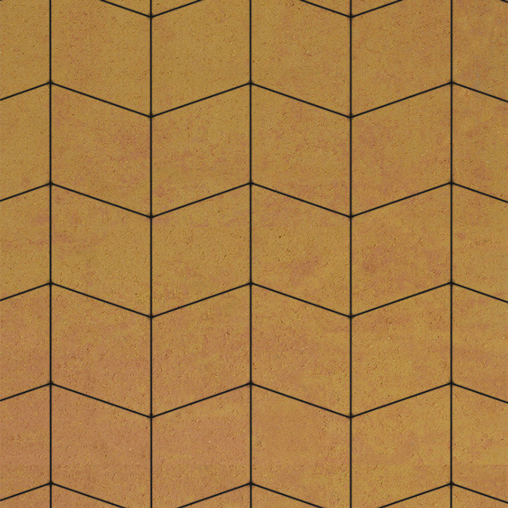 Тротуарная плитка РОМБ - Листопад гладкий Сахара