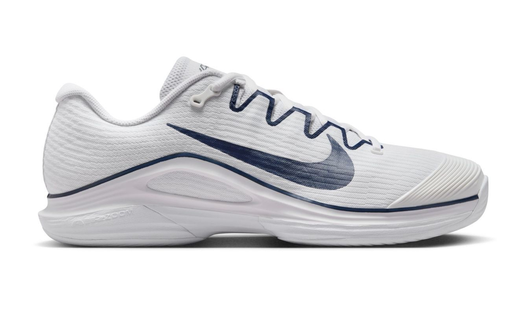 Мужские кроссовки теннисные Nike Zoom Vapor 12 HC - white/white/midnight navy