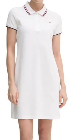 Теннисное платье Tommy Hilfiger Sportify Femmine Regular Polo - White
