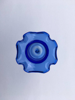 Ваза на ножке синяя, Лауша