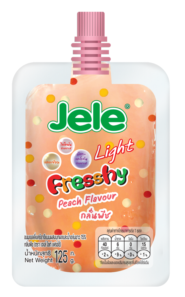 Желе со вкусом персика Jele Fresshy Light
