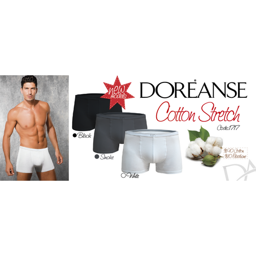 Мужские трусы боксеры белые Doreanse 1717 Boxer