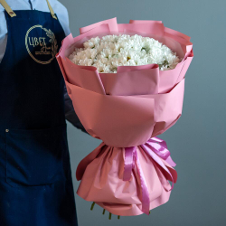 Букет из хризантем ромашек размер XL