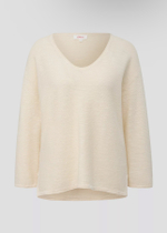 Льняной свитер тонкой вязки с вырезом-лодочкой s.Oliver