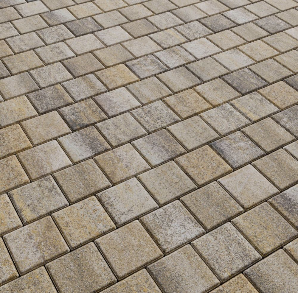 Тротуарная плитка КВАДРАТ 100х100 мм Искусственный камень Базальт