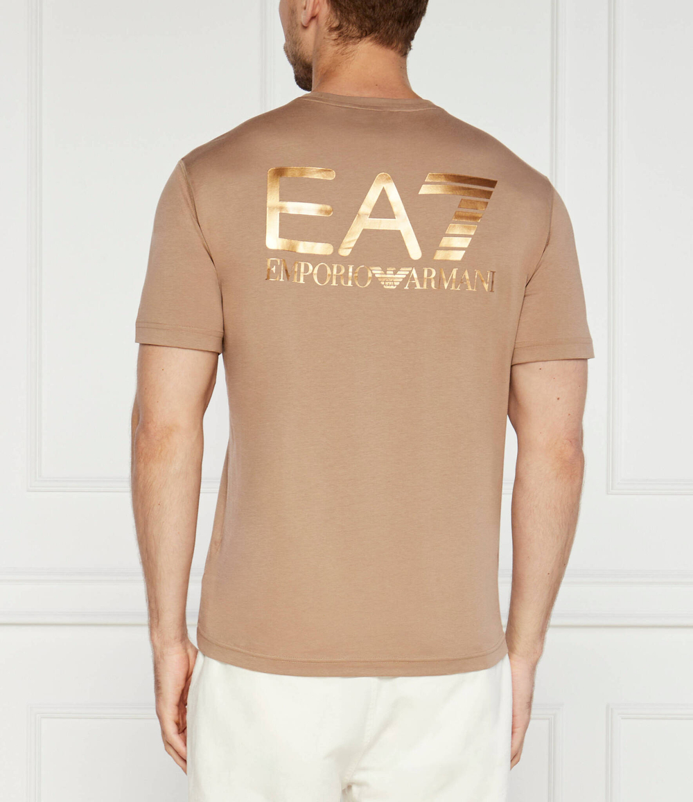 Футболка EA7 - коричневый(6DPT06 PJFFZ)