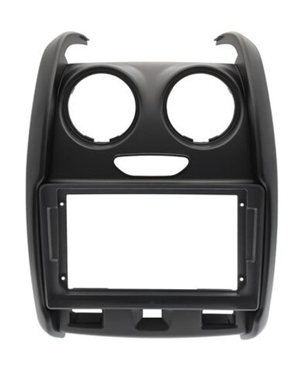 Комплект рамки с разъёмами 9" Renault Duster 1 2015-2020, Lada Largus 2021+ (мультируль/джойстик) большая МАТ - Car-Smart 7088TB