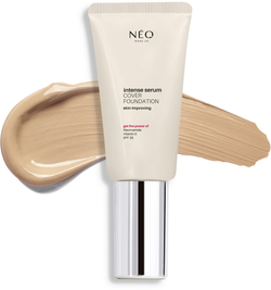 NEO MAKE UP Intense Serum Cover Foundation - Тональный крем с натуральным эффектом SPF 30, 30 ml