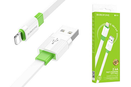 Кабель USB - Lightning BOROFONE BX89 (белый) 1м