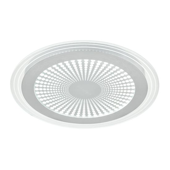 7739/80L MITRA LED SN 603 Светильник металл/акрил/белый/серебряный/прозрачный LED 80Вт 3000-6500К D480 IP20 пульт ДУ PROMISE