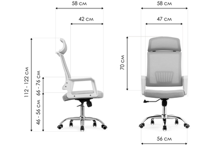 Компьютерное кресло Woodville Klit light gray