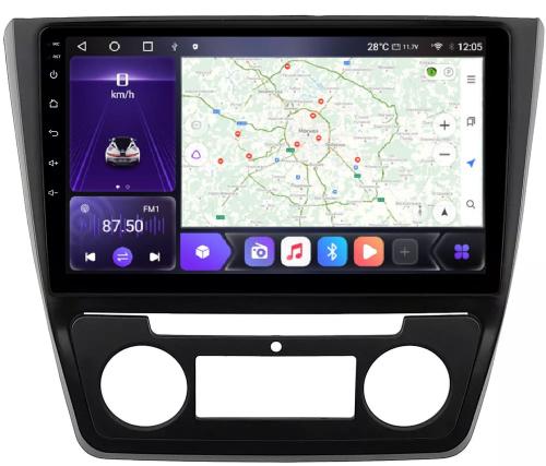 Магнитола для Skoda Yeti 2009-2018 (климат) - Kuberg OL-1919 QLed, Android 12, Быстрая, CarPlay, 4G SIM-слот