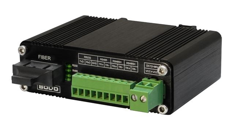 RS-FX-SM40 Преобразователь интерфейсов RS232/422/485 в оптику и обратно. Одномодовое волокно до 40 км. Для обмена данными используются два волокна.