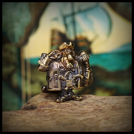 Темлячная бусина "Капитан" для ножей , латунь