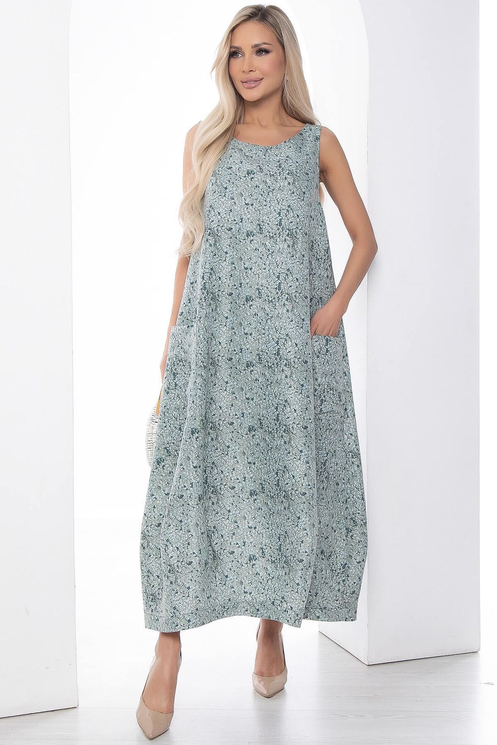 Сарафан В стиле бохо (зеленый) П9037 LT Collection (Акция)