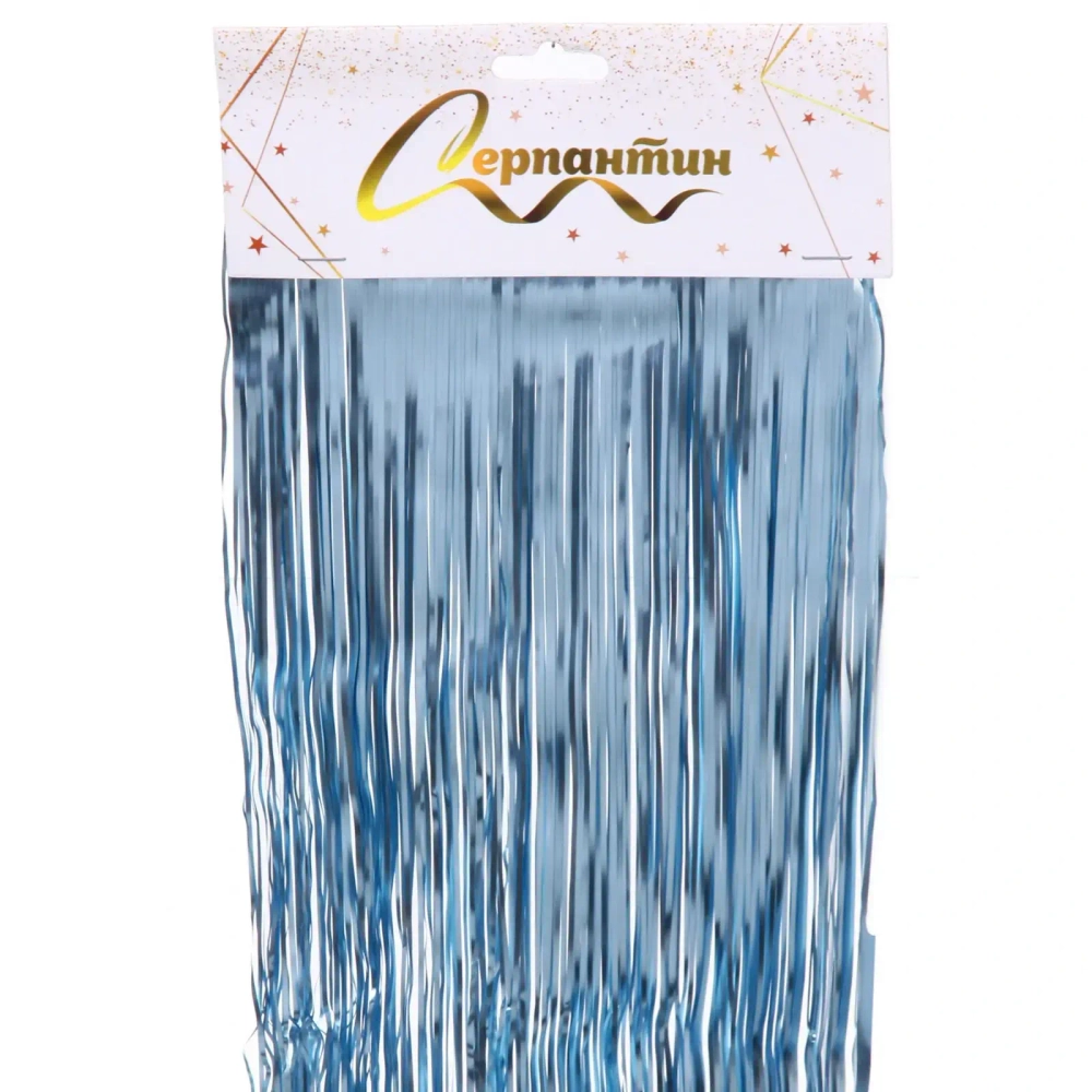 Дождик 2 м «Матовое сияние», голубой