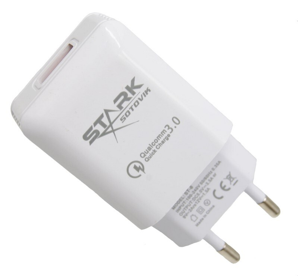 Сетевой адаптер питания STARK ST-8 1USB 3.5A (белый)