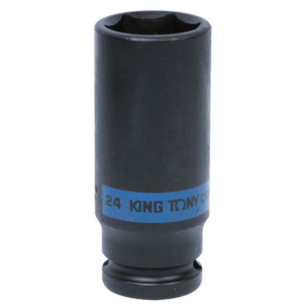 Цена на KING TONY (443524M) Головка торцевая ударная глубокая шестигранная 1/2", 24 мм