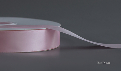 Лента DLCY117 атласная нежно-розовая 2,5 см.*100 ярдов
