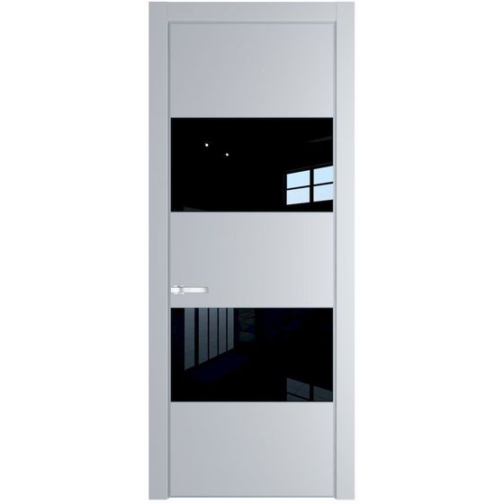 Межкомнатная дверь эмаль Profil Doors 22PA лайт грей со вставкой