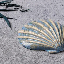 Блюдо для подачи 13*12,5 см h3 см Shell Northern Blue Frutti di Mare P.L. [1]