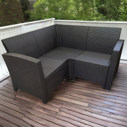 Угловой диван под ротанг Калифорния “California“ 136х136 см арт.80497