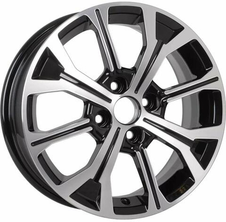 K&K KC945 6x15 4x100 ET 50 Dia 60.1 (алмаз черный)