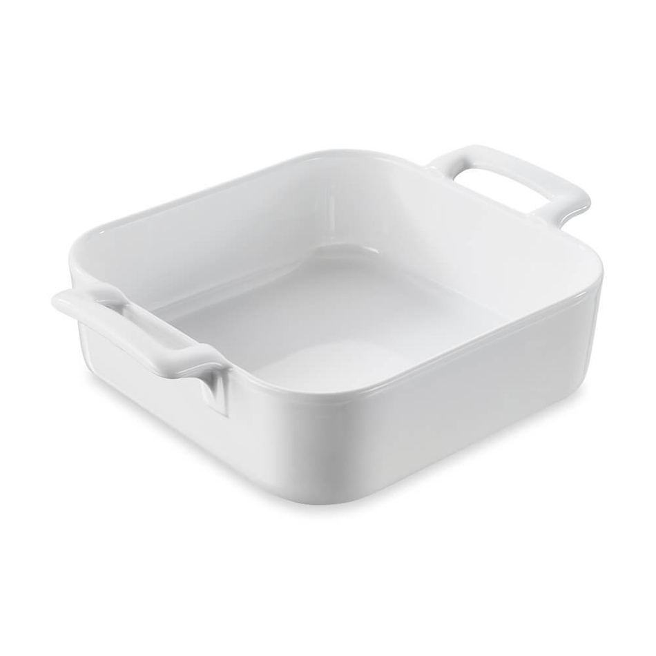 Блюдо для запекания квадратное 20x20 см, фарфор, белый, 621333, Belle Cuisine, Revol
