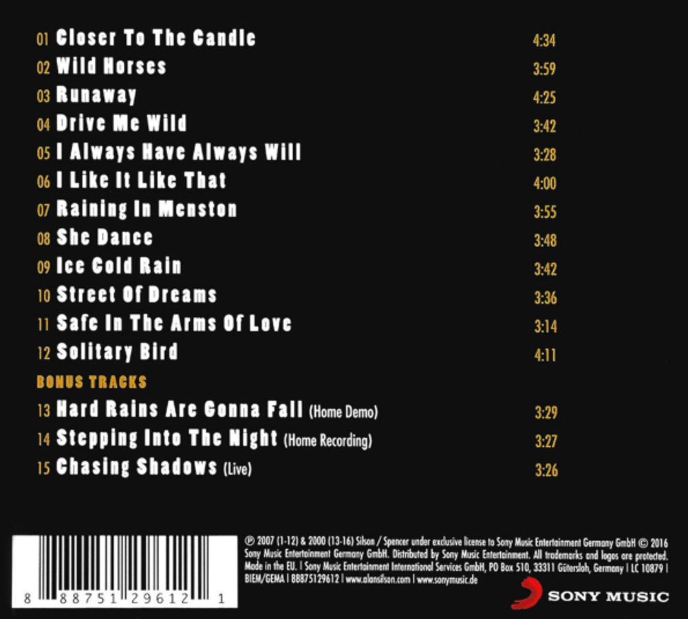 Alan Silson / Solitary Bird (New Extended Version)(CD)