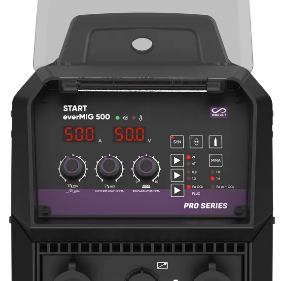 OSA START everMIG 500 НАКС Сварочный полуавтомат 2ST500EN — промышленный сварочный полуавтомат для цеха, 500 А
