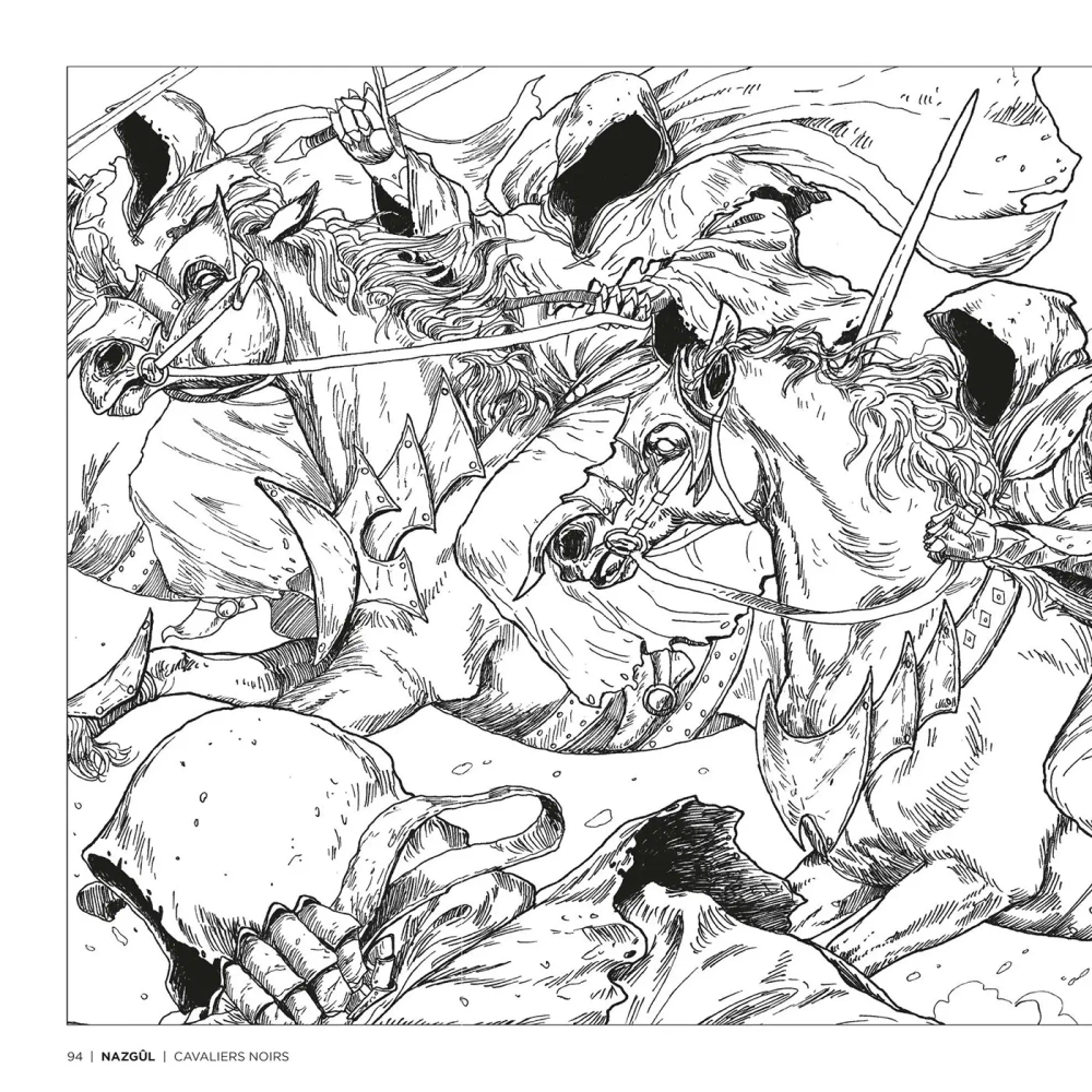 Hachette раскраска по номерам Créatures de Tolkien - Livre de coloriage