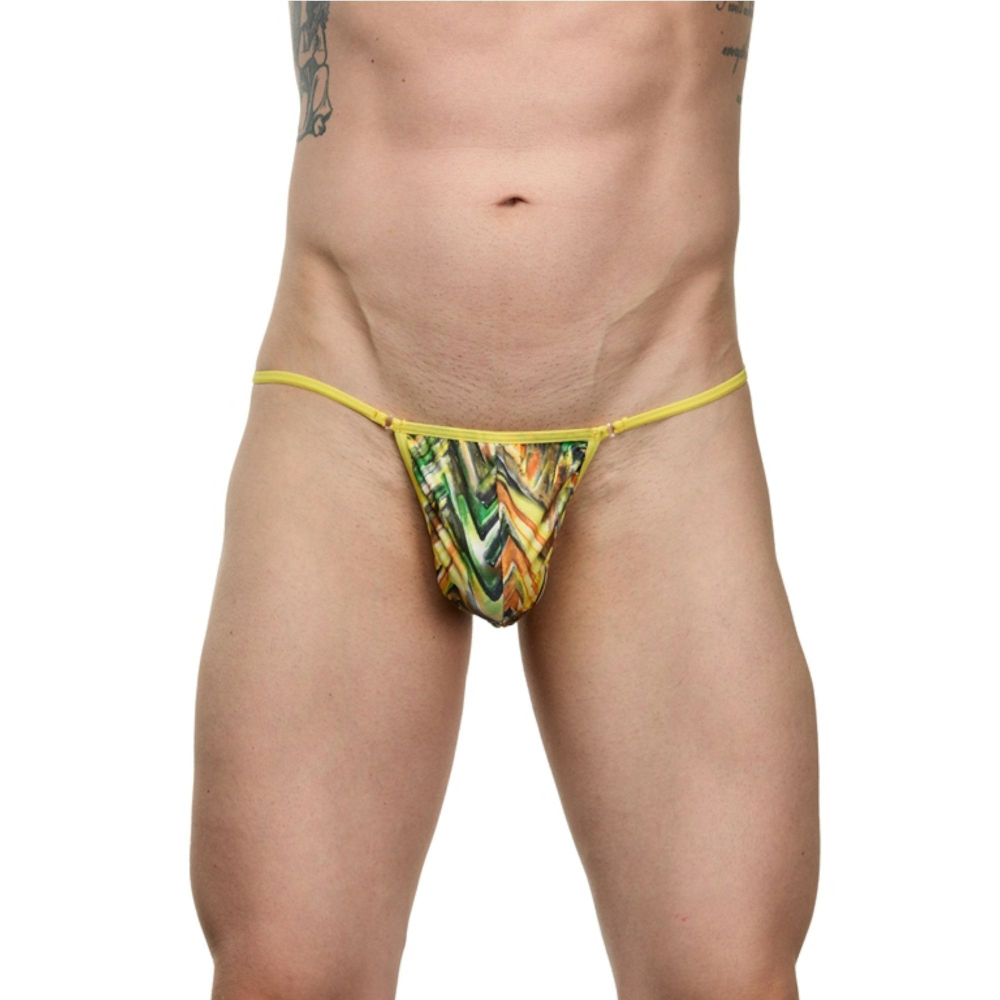 Мужские принтованные трусы-тонги (Размер: L-XL) (Цвет: разноцветный)