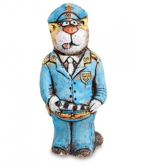 KK-415 Фигурка "Кот Полицейский" шамот