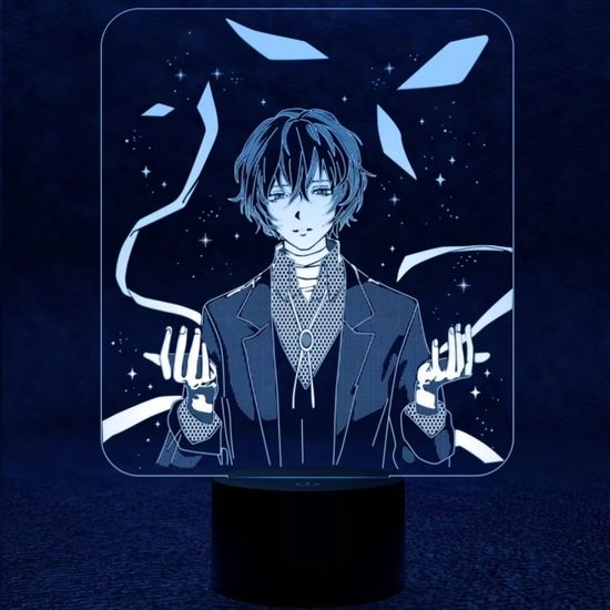 3D лампа Великий из Бродячих псов. Осаму Дадзай