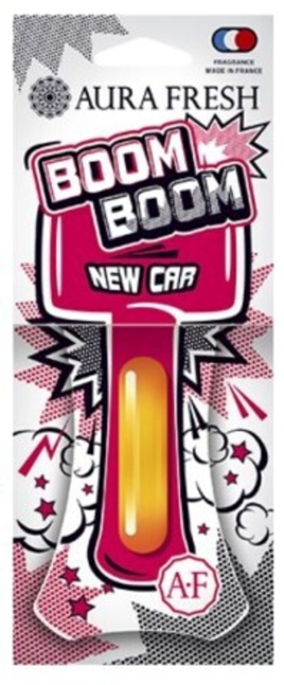 Ароматизатор для автомобиля AURA FRESH BOOM BOOM "новая машина"с жидким центром