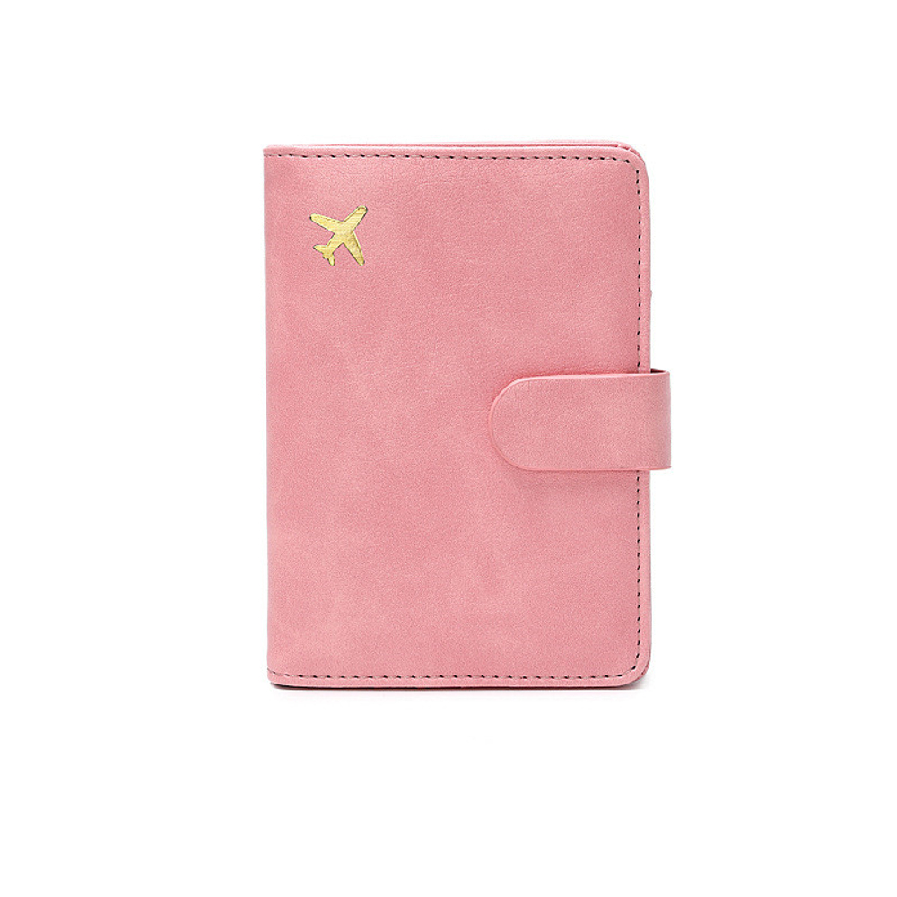 OUZIHUANG PU Passport Holder Regular Unisex Black